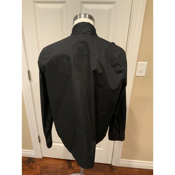 Tory Burch Black Scalloped Poplin  Bow Blouse Size 14 NWT Tie-Neck Preppy $498 - Picture 7 of 8